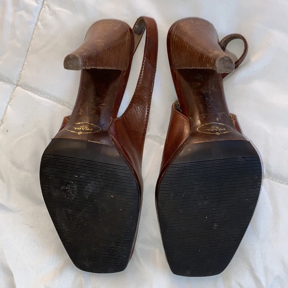 Prada sling back peep toe shoes - Picture 7 of 14